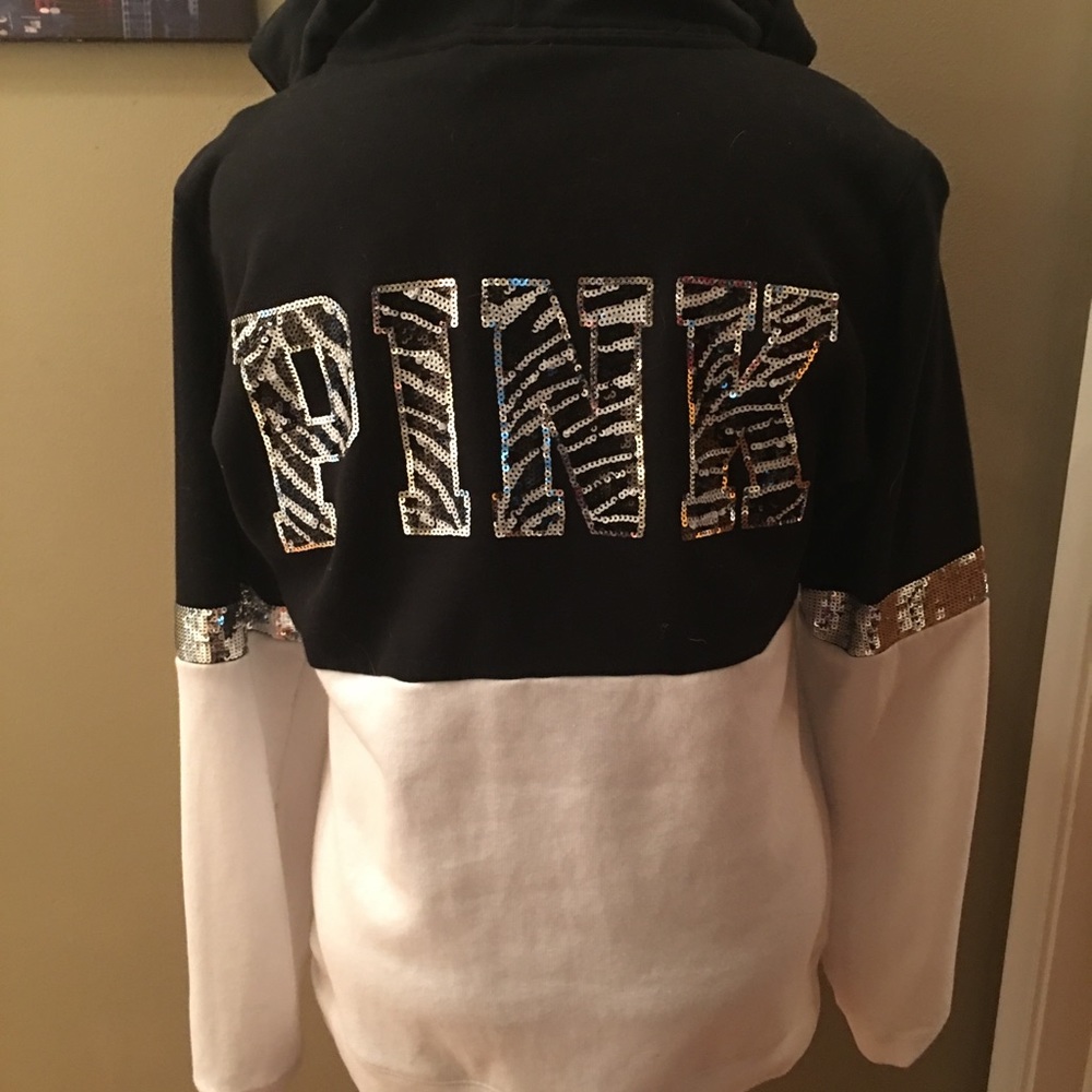 PINK hoodie Large